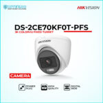DS-2CE70KF0T-PFS turret 4K HD analog security camera with built-in microphone