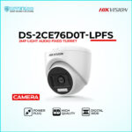 DS-2CE76D0T-LPFS turret HD analog security camera with built-in microphone