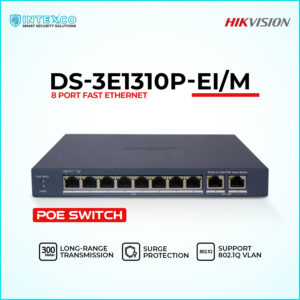 DS-3E1310P-EIM PoE network switch front view