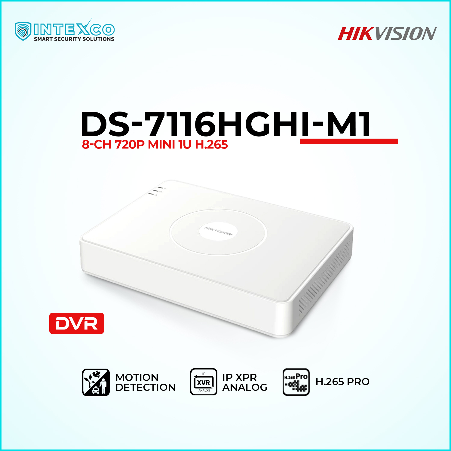 DS-7116HGHI-M1 Turbo HD DVR for CCTV video surveillance