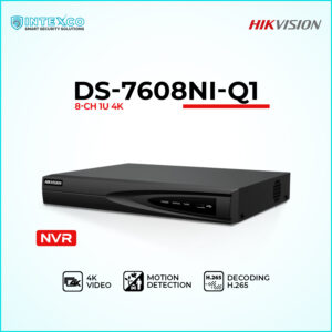 DS-7608NI-Q1 8-channel NVR network video recorder for IP security cameras