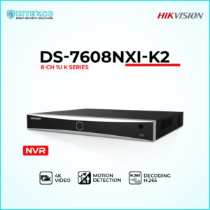 DS-7608NXI-K2 NVR network video recorder for IP security cameras