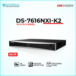 DS-7616NXI-K2 NVR network video recorder for IP security cameras
