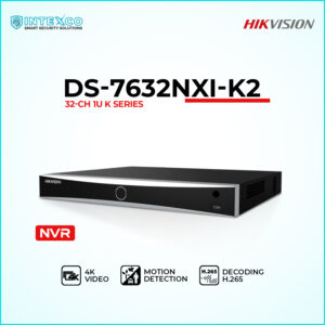 DS-7632NXI-K2 NVR network video recorder for IP security cameras