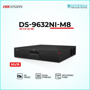 DS-9632NI-M8 32-channel NVR network video recorder for IP security cameras