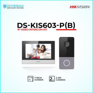 DS-KIS603-PB IP video intercom kit with outdoor door station and indoor monitor