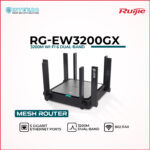 RG-EW3200GX Wi‑Fi router front view for home and office wireless networking and internet access