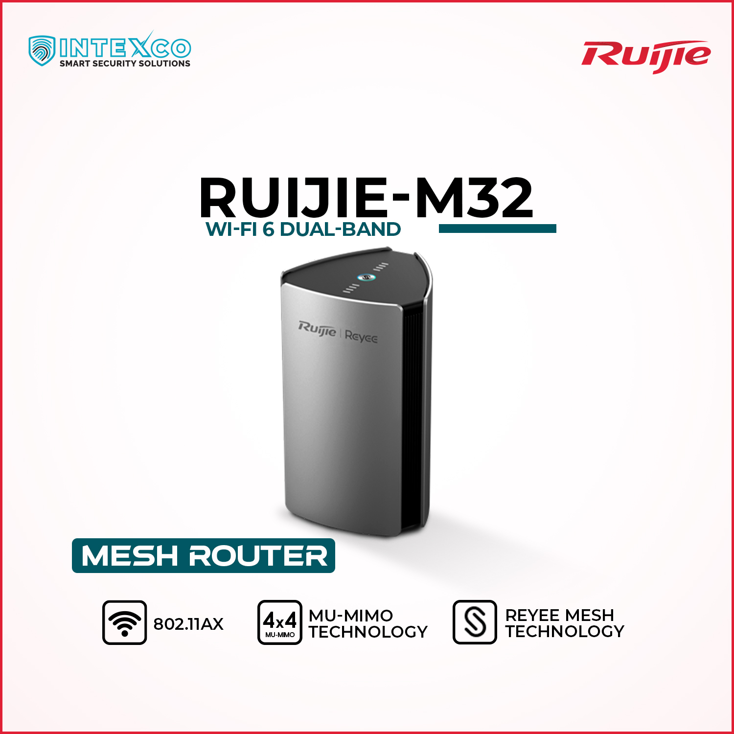 RG-M32 Wi‑Fi router front view for home and small office wireless networking