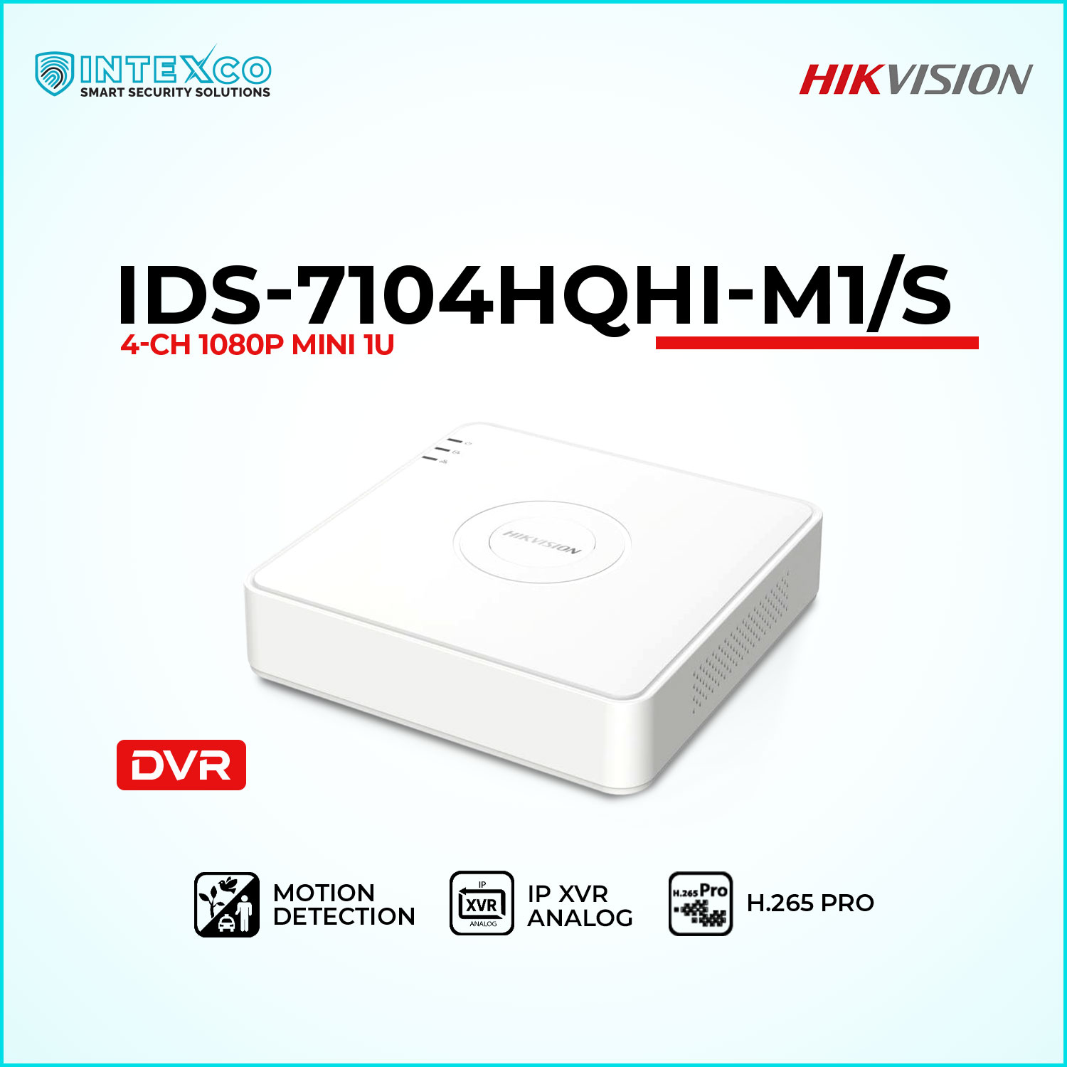 iDS-7104HQHI-M1/S Turbo HD DVR for CCTV video surveillance