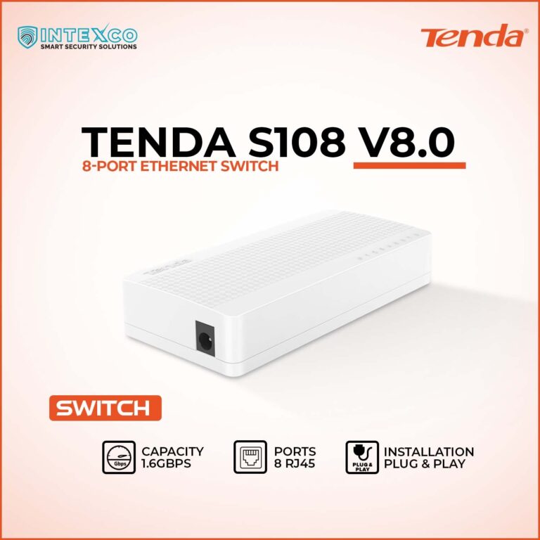 Tenda S108 v8.0 8-Port Fast Ethernet Switch | Intexco