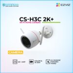 EZVIZ CS‑H3C 2K+ Wi‑Fi home camera with 4MP video, color and IR up to 30 m and AI human/waving‑hand detection