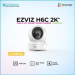 EZVIZ H6C 2K+ pan and tilt smart home camera in promotional banner