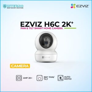 EZVIZ H6C 2K+ pan and tilt smart home camera in promotional banner