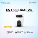 EZVIZ CS‑H9C Dual 2K dual‑lens camera with 3MP video and 30 m night vision