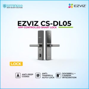 EZVIZ CS‑DL05 app‑controlled smart lock with keypad and handle