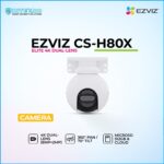 EZVIZ CS‑H80X elite 4K dual‑lens pan and tilt camera with 360° view