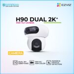 EZVIZ H90 Dual 2K+ pan‑tilt camera promotional banner