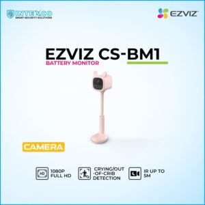 EZVIZ CS‑BM1 1080p battery baby monitor camera in promotional banner