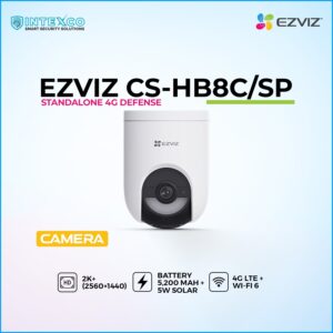 EZVIZ CS‑HB8C/SP 2K+ standalone 4G defense camera with battery and solar power